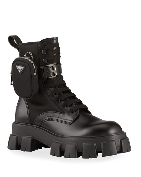 prada military boots